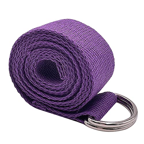 Liujiami Baumwolle Yogagurte Länge 183cm Gymnastik Gurt mit Metall Verschluss Dehnungen Stretch Band Für Pilates Yoga Fitness Training von Liujiami