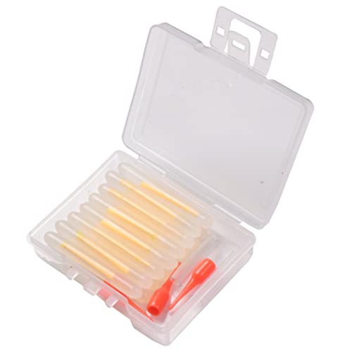 Liummrcy Fischereifluoreszenz -Lichtstift Mini Silikonfischerei Schwimmstangen Glühstäbe Orange 15pcs, Angelgeräte von Liummrcy