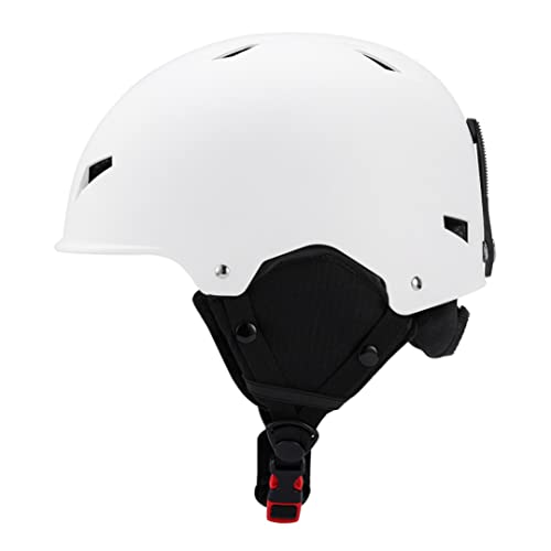 Skigehelm Verstellbarer Windschutzschneehelm für Winter Sport Ski -Ausrüstung Outdoor für Männer Frauen Weiß L, Winter Sports Accessoire von Liummrcy