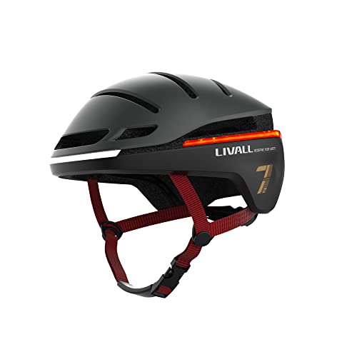 Lival Unisex – Erwachsene EVO21 Fahrradhelm, Schwarz, 52-55 von LIVALL