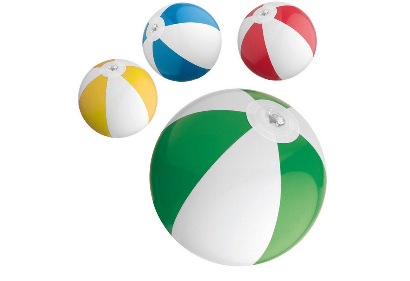 Livepac Office Wasserball 4x Mini Strandball / Wasserball / Farbe: je 1x blau, rot, gelb und grü von Livepac Office