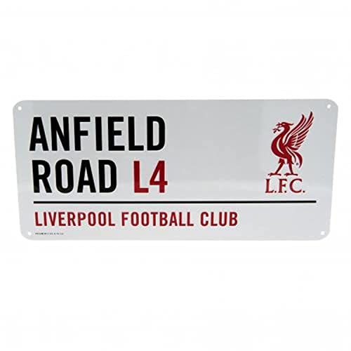 Liverpool Offizielles Anfield Road L4 Metall-Straßenschild – Mehrfarbig von Liverpool FC
