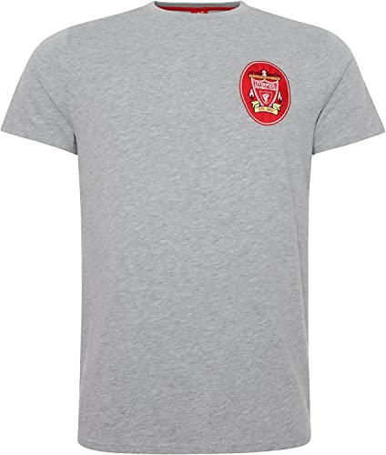 FC Liverpool 96/97 Crest T-Shirt (M, Grey) von Liverpool FC