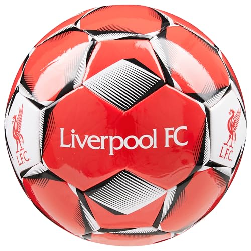 Liverpool FC Fussball Ball, Offiziell Lizenzierter Club Soccer Ball, Fussball Grösse 3, 4 oder 5 - Fussball Geschenke für Fans (Rot, Größe 3) von Liverpool FC