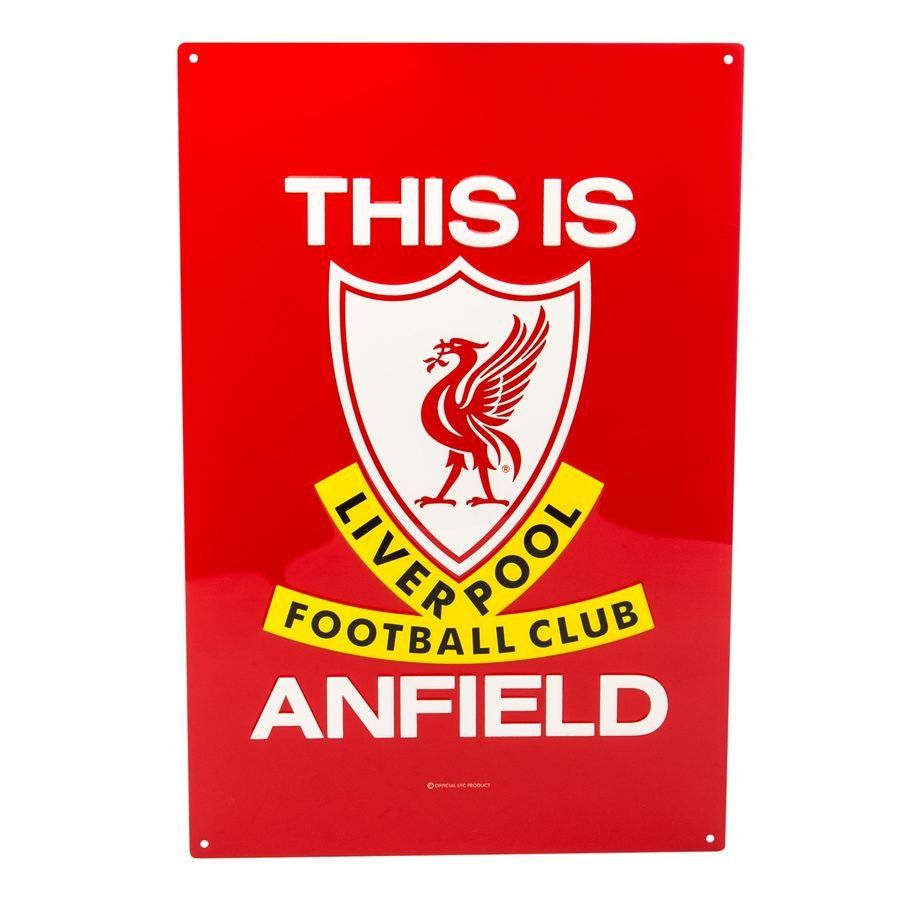 Liverpool Schild Metal - Rot/Weiß von Liverpool FC