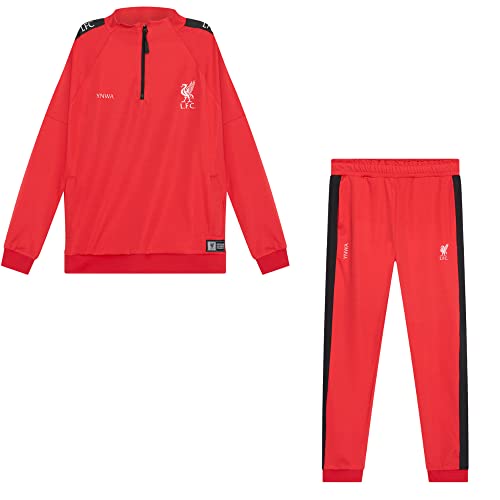 Offizielles FC Liverpool Trainingsanzug für Herren - 22/23 - Size Large (L)- Langarm Liverpool Trainingsjacke und Jogginghose - Fusball Jacke und Hose für Training von Liverpool FC