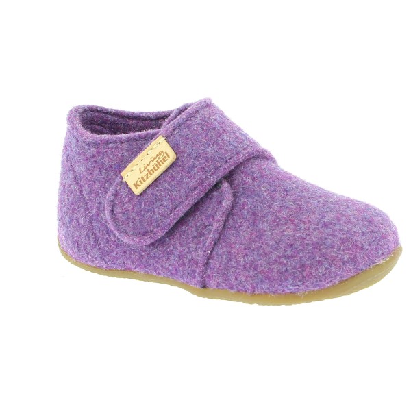 Living Kitzbühel - Baby's Klettschuh Filz Unifarben - Hüttenschuhe Gr 21 lila von Living Kitzbühel