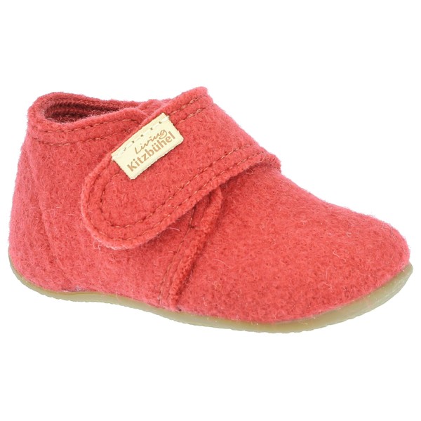 Living Kitzbühel - Baby's Klettschuh Unifarben - Hüttenschuhe Gr 26 rot von Living Kitzbühel