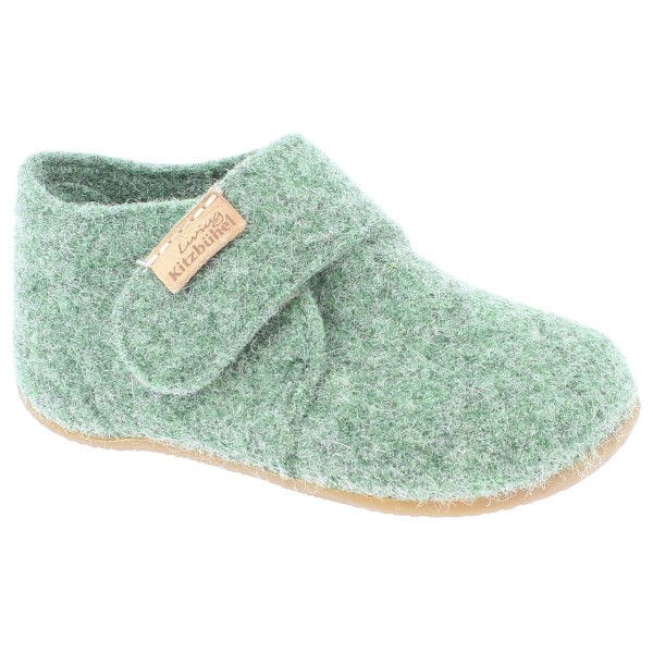 Living Kitzbühel - Babyklettschuh Filz - Hüttenschuhe Gr 24 grün von Living Kitzbühel