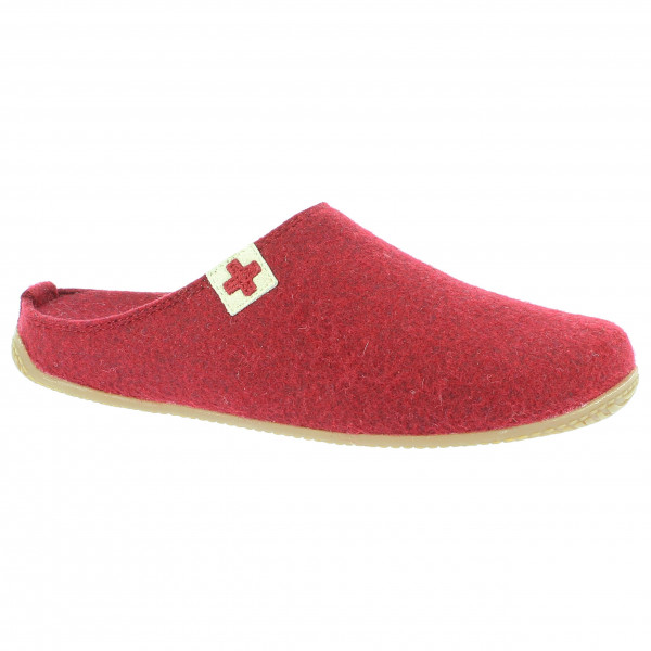 Living Kitzbühel - Filzpantoffel Schweizer Kreuz No. 3886 - Hüttenschuhe Gr 36 rot von Living Kitzbühel