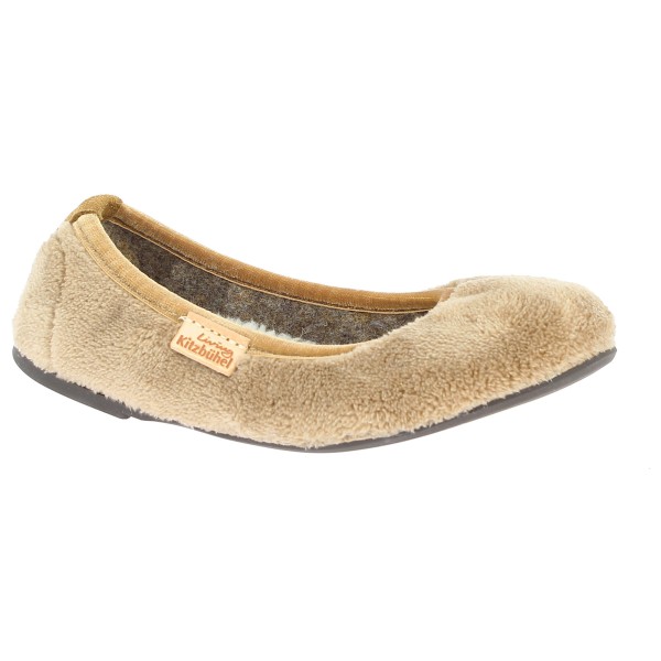 Living Kitzbühel - Kid's Ballerina Samt Unifaben - Hüttenschuhe Gr 32 timeless taupe von Living Kitzbühel