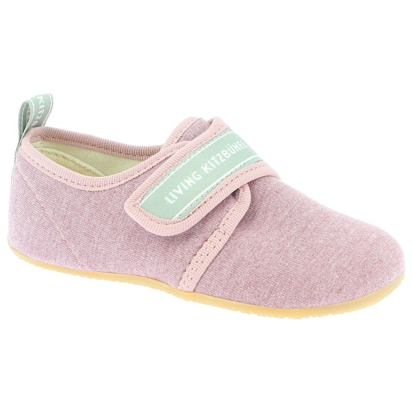 Living Kitzbühel - Kid's Klettmodell LK Schriftzug - Hüttenschuhe Gr 32 rosa von Living Kitzbühel