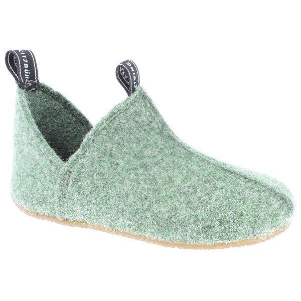 Living Kitzbühel - Kid's Slipper Filz mit Mittelnaht - Hüttenschuhe Gr 23 grün von Living Kitzbühel