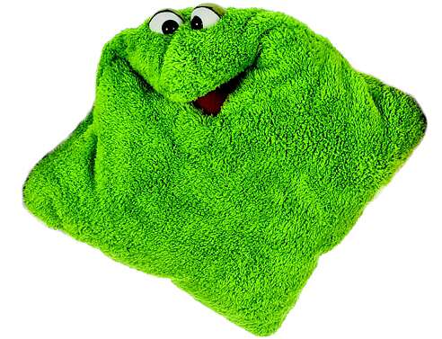 Living Puppets Handpuppe "Wunschtraum-Kuschelmuschelkissen", Grün Living Puppets Handpuppe "Wunschtraum-Kuschelmuschelkissen", Grün von Living Puppets