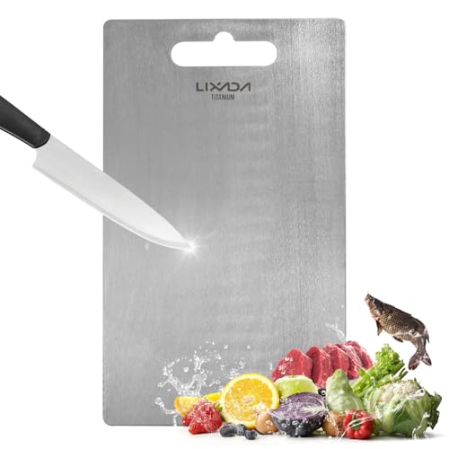 Lixada 1,8 mm Dickes Schneidebrett, Titan Schneidebrett, Backbrett Küchenbrett für Küchenarbeitsplatten, Kochen, Outdoor, Camping, Wandern Lixada 1,8 mm Dickes Schneidebrett, Titan Schneidebrett, Backbrett Küchenbrett für Küchenarbeitsplatten, Kochen, Outdoor, Camping, Wandern von Lixada