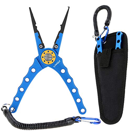 Lixada 20cm Außen multifunktionale Angeln Zangen Linie Cutter Hook Remover Tackle (Blau) Lixada 20cm Außen multifunktionale Angeln Zangen Linie Cutter Hook Remover Tackle (Blau) von Lixada
