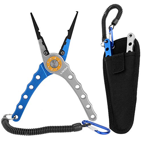 Lixada 20cm Außen multifunktionale Angeln Zangen Linie Cutter Hook Remover Tackle (Blau und Silber) Lixada 20cm Außen multifunktionale Angeln Zangen Linie Cutter Hook Remover Tackle (Blau und Silber) von Lixada