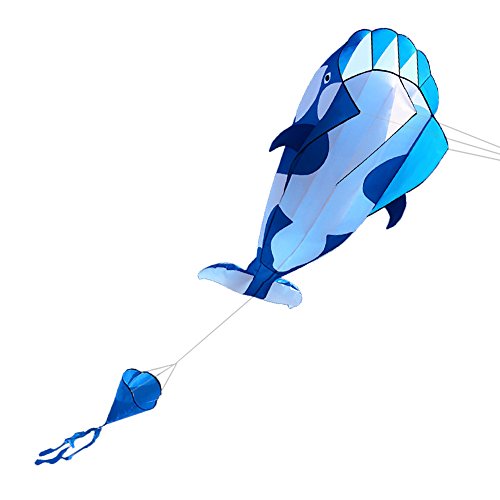 Lixada 3D Kinder Erwachsene Drachen Riesiger rahmenloser weicher Parafoil-Riesenwal-Drachen,einleiner flugdrachen Bester Groß Beach Drachen,120 * 215cm,mit Aufbewahrungstasche Lixada 3D Kinder Erwachsene Drachen Riesiger rahmenloser weicher Parafoil-Riesenwal-Drachen,einleiner flugdrachen Bester Groß Beach Drachen,120 * 215cm,mit Aufbewahrungstasche von Lixada