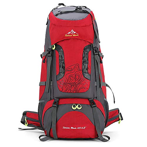 Lixada 50L/70L Wanderrucksack für Damen und Herren mit Regenabdeckung, große Kapazität, leicht, für Wandern, Radfahren, Klettern, Bergsteigen und Reisen, Sport von Lixada