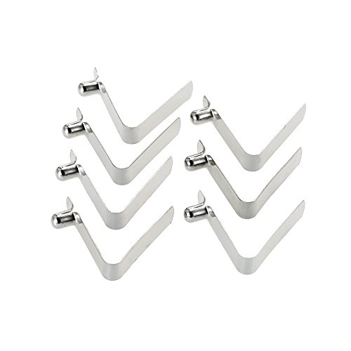 Lixada 6 stücke Kajak Paddel Frühling Clips Zeltstange Clips Druckknopf Frühling Snap Clip Locking Rohr Pin. von Lixada