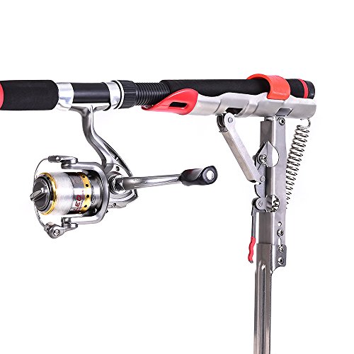 Lixada Automatische Feder Angelrutenhalter-1/2 Pack, Edelstahl Klapprutenhalter Angelrutenhalterung Bodenständer for Ground Support Brackets, Adjustable Sensitivity & Folding Fish Pole Rack Lixada Automatische Feder Angelrutenhalter-1/2 Pack, Edelstahl Klapprutenhalter Angelrutenhalterung Bodenständer for Ground Support Brackets, Adjustable Sensitivity & Folding Fish Pole Rack von Lixada