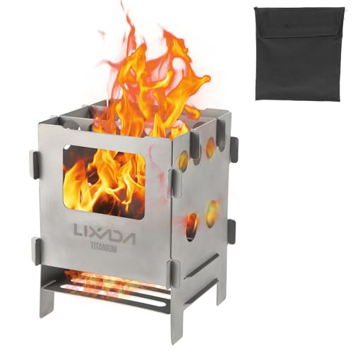 Lixada Edelstahl Holzofen Camping Herd, Tragbar Hobo Kocher mit Aufbewahrungstasche, für Outdoor Camping, Wandern, Picknick, BBQ usw, 8.2 * 8.1 * 11,6 cm Lixada Edelstahl Holzofen Camping Herd, Tragbar Hobo Kocher mit Aufbewahrungstasche, für Outdoor Camping, Wandern, Picknick, BBQ usw, 8.2 * 8.1 * 11,6 cm von Lixada