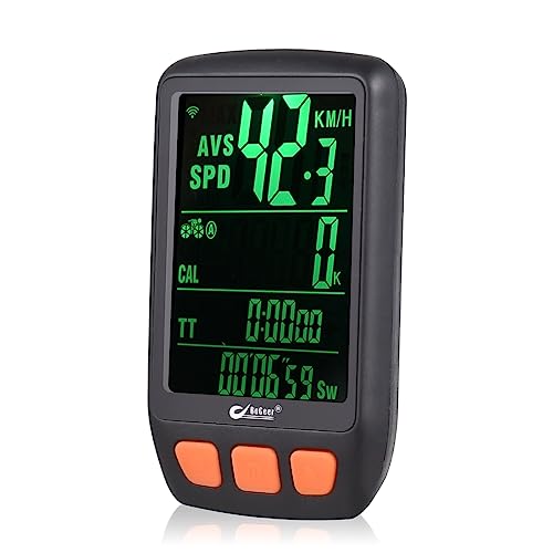 Lixada Fahrrad-Fahrradcomputer, kabelloser digitaler Fahrrad-Tachometer, Kilometerzähler mit wiederaufladbarem Akku, Hintergrundbeleuchtung, Fahrrad-Stoppuhr Lixada Fahrrad-Fahrradcomputer, kabelloser digitaler Fahrrad-Tachometer, Kilometerzähler mit wiederaufladbarem Akku, Hintergrundbeleuchtung, Fahrrad-Stoppuhr von Lixada