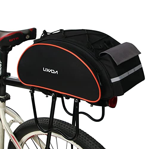 Lixada Fahrrad Gepäckträgertasche,13L Multifunktionale Erweiterbare wasserdichte MTB Fahrradtaschen Gepäckträger Fahrradträgertasche Umhängetasche von Lixada