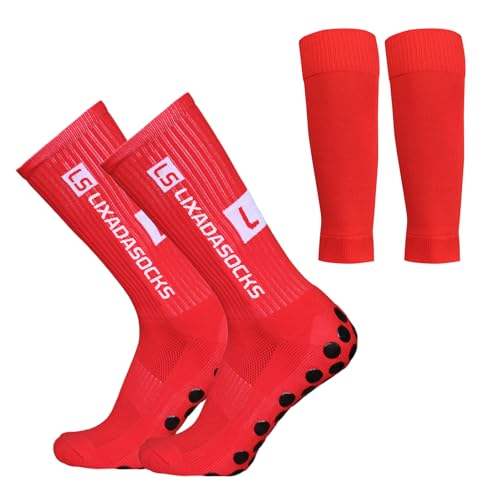 Lixada Fußballsocken und Wadenärmel-Set,antirutschsocken sport Erwachsene Herren Stutzen Stutzenstrumpf,Unisex Laufsocken Kompressionsstretch-Socken Sportliche Fußball-Socken mit Griffen,1 Paar(39-46) Lixada Fußballsocken und Wadenärmel-Set,antirutschsocken sport Erwachsene Herren Stutzen Stutzenstrumpf,Unisex Laufsocken Kompressionsstretch-Socken Sportliche Fußball-Socken mit Griffen,1 Paar(39-46) von Lixada