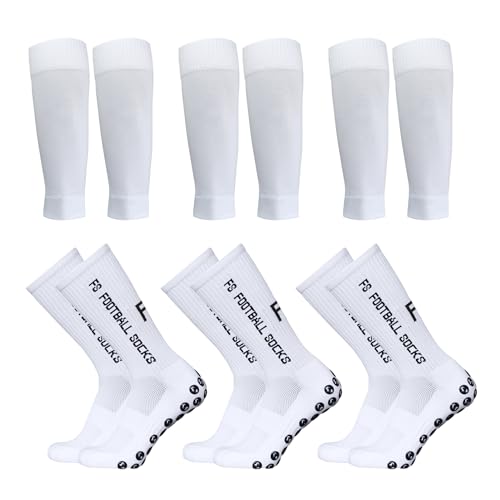 Lixada Fußballsocken und Wadenärmel-Set,antirutschsocken sport Erwachsene Herren Stutzen Stutzenstrumpf,Unisex Laufsocken Kompressionsstretch-Socken Sportliche Fußball-Socken mit Griffen,3 Paar(39-46) Lixada Fußballsocken und Wadenärmel-Set,antirutschsocken sport Erwachsene Herren Stutzen Stutzenstrumpf,Unisex Laufsocken Kompressionsstretch-Socken Sportliche Fußball-Socken mit Griffen,3 Paar(39-46) von Lixada