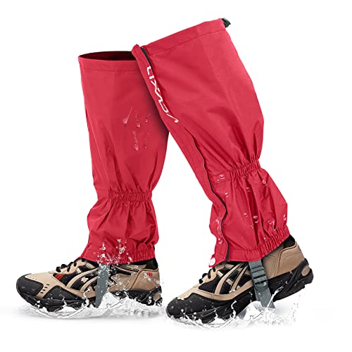 Lixada Gamaschen Wandern Jagd Fahrrad Gamaschen Herren Damen mit Reißverschluss wasserdichte Gamaschen Gaiter Ärmel Beinschutz für Radfahren Snowboarden Wandern Klettern von Lixada