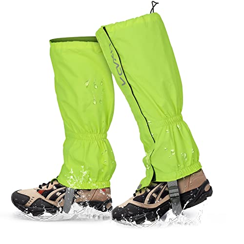 Lixada Gamaschen Wandern Jagd Fahrrad Gamaschen Herren Damen mit Reißverschluss wasserdichte Gamaschen Gaiter Ärmel Beinschutz für Radfahren Snowboarden Wandern Klettern von Lixada