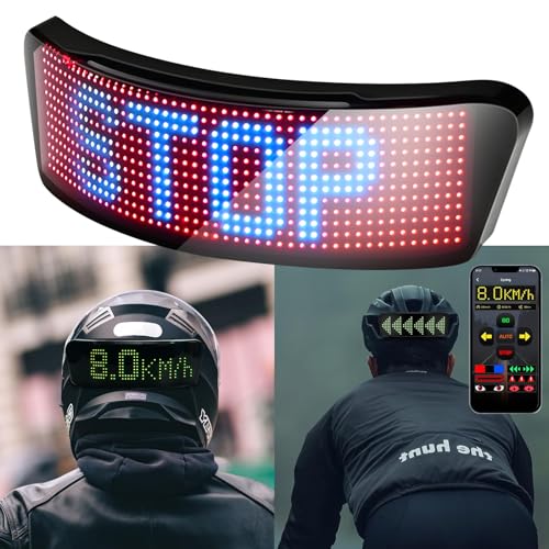Lixada LED Vollfarb Helm Display für Fahrradhelm Motorradhelme, Blinkersystem Fahrrad,Fahrradbremslicht,Echtzeit-Geschwindigkeitsanzeige, APP-Verbindung, Unterstützt Individuelle Texte Graffiti Lixada LED Vollfarb Helm Display für Fahrradhelm Motorradhelme, Blinkersystem Fahrrad,Fahrradbremslicht,Echtzeit-Geschwindigkeitsanzeige, APP-Verbindung, Unterstützt Individuelle Texte Graffiti von Lixada