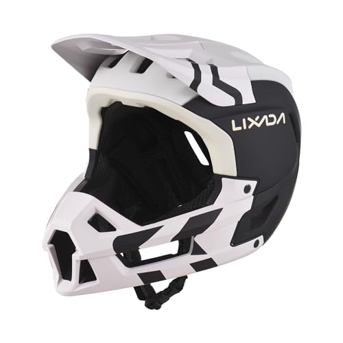 Lixada MTB Fahrrad Helm Full Face Mountain Bike Helmet Ventilation Lightweight Helmet 59-62cm von Lixada