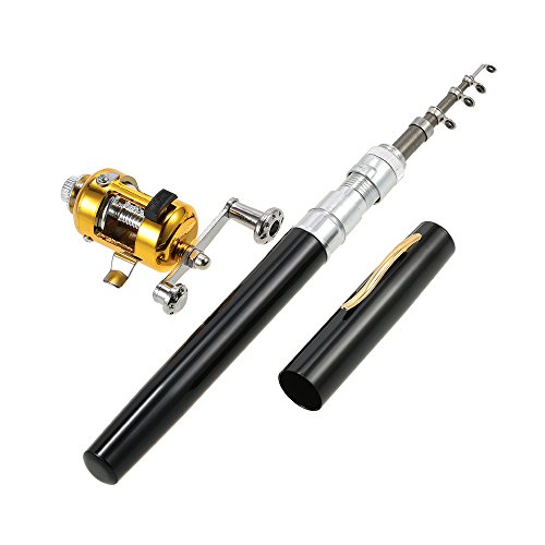 Lixada Mini Teleskop Pen Angelrute + Fishing Wheel, Angel Reel Combo Kit Lixada Mini Teleskop Pen Angelrute + Fishing Wheel, Angel Reel Combo Kit von Lixada