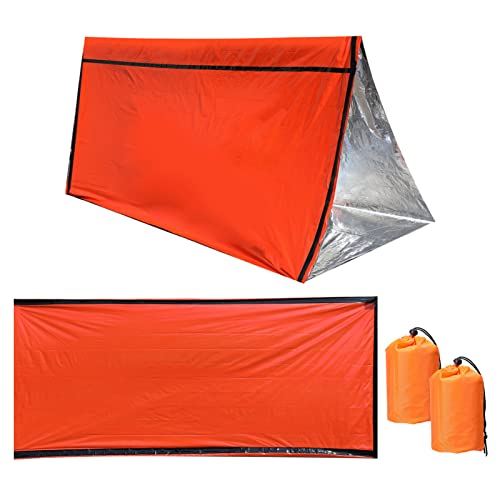 Lixada Notfall Überleben Schlafsack 2er Pack Wasserdichter PE Survival Schlafsack Leicht Thermisch Hitzeabweisend Biwaksack Tragbare Decke für Outdoor Camping Wandern Lixada Notfall Überleben Schlafsack 2er Pack Wasserdichter PE Survival Schlafsack Leicht Thermisch Hitzeabweisend Biwaksack Tragbare Decke für Outdoor Camping Wandern von Lixada
