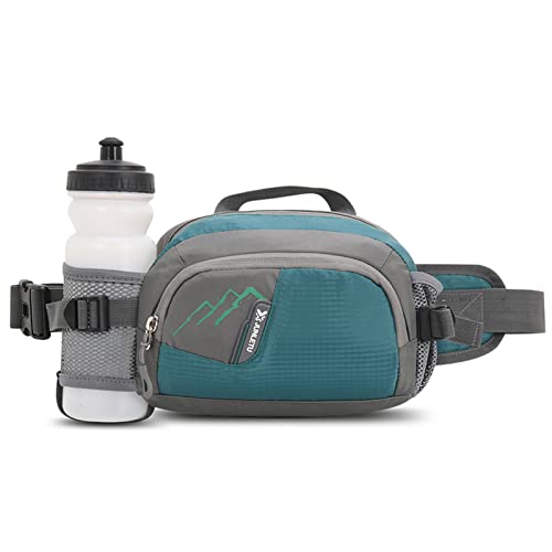 Lixada Outdoor-Sport-Gürteltasche mit Flaschenhalter, Bauchtasche für Damen und Herren, Atmungsaktiv Sport Hüfttasche für Radfahren, Laufen, Wandern, Marathon, Bauchtasche, Trinkgürtel von Lixada