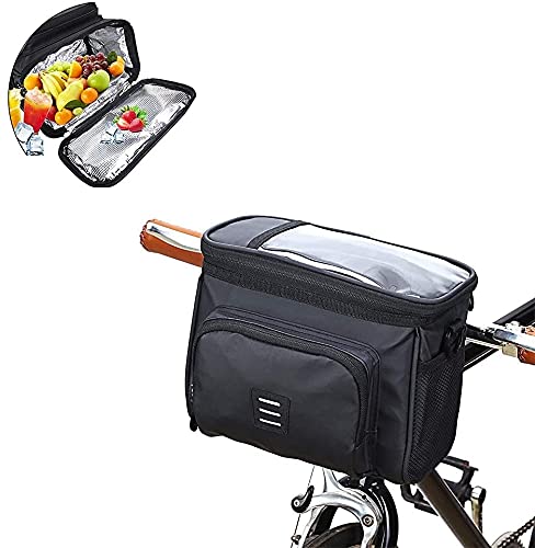 Lixada Radfahrrad Isolierte Kühltasche MTB Fahrradlenker Vordertasche Korbtasche Umhängetasche, 22,5 * 11,5 * 18,5 cm von Lixada