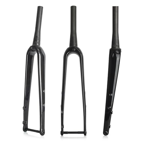 Lixada Rennrad Gabel 700C Carbon Faser Fahrrad Kegel Gabel Ultraleicht Starre Gabeln von Lixada