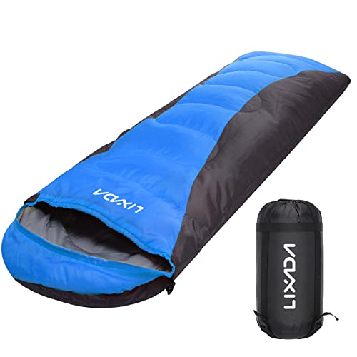 Lixada Schlafsack Outdoor für Camping 3-4 Jahreszeiten Erwachsene Schlafsack Wasserdicht Warmer mit Aufbewahrungstasche Deckenschlafsack Kleines Packmaß Ultraleicht Tragetasche Rucksackreisen Wandern von Lixada