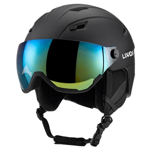 Lixada Skihelm mit Visier I Atmungsaktiver Skihelm Herren & Damen mit Lüftungsöffnungen I Unisex Skihelm I Größenverstellbar I Kopfumfang 55-61 cm Lixada Skihelm mit Visier I Atmungsaktiver Skihelm Herren & Damen mit Lüftungsöffnungen I Unisex Skihelm I Größenverstellbar I Kopfumfang 55-61 cm von Lixada