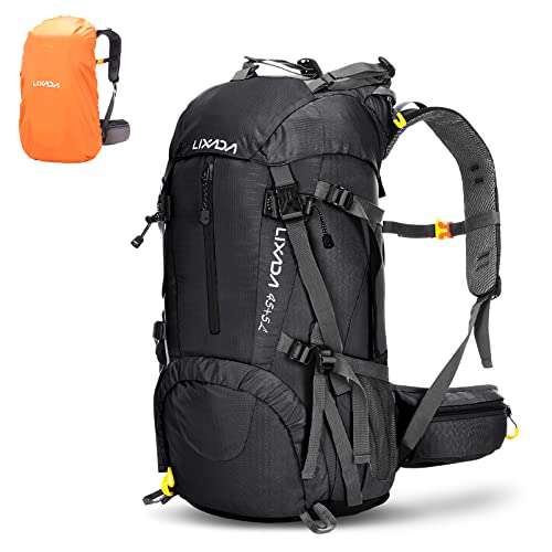 Lixada Trekkingrucksack Wanderrucksack Reiserucksack Rucksack 50L/60L Wasserabweisend mit Regen Abdeckung Lixada Trekkingrucksack Wanderrucksack Reiserucksack Rucksack 50L/60L Wasserabweisend mit Regen Abdeckung von Lixada