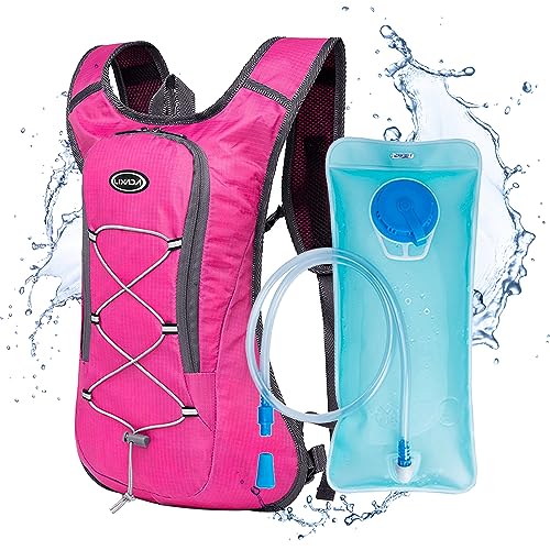 Lixada Trinkrucksack, Wanderrucksack mit 2L Wasserblase, Sportrucksack, Atmungsaktiver Ultraleichter Fahrradrucksack, Laufrucksack für Wandern Klettern, Fahrradfahren, Laufsport, Camping Lixada Trinkrucksack, Wanderrucksack mit 2L Wasserblase, Sportrucksack, Atmungsaktiver Ultraleichter Fahrradrucksack, Laufrucksack für Wandern Klettern, Fahrradfahren, Laufsport, Camping von Lixada