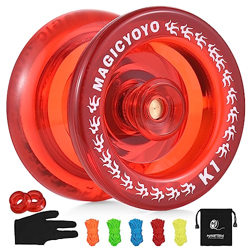 Lixada Unresponsive Professionelles Yoyo,Kristall Jo-Jo für Kinder und Anfänger, Yo-Yo-Ball mit 5 Ersatzschnüren, Handschuh,Aufbewahrungstasche Lixada Unresponsive Professionelles Yoyo,Kristall Jo-Jo für Kinder und Anfänger, Yo-Yo-Ball mit 5 Ersatzschnüren, Handschuh,Aufbewahrungstasche von Lixada