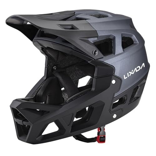 Lixada Vollgesichts-Mountainbike-Helm für Erwachsene, Fullface BMX Helme, Racing Downhill MTB-Helm für Mountainbike Lixada Vollgesichts-Mountainbike-Helm für Erwachsene, Fullface BMX Helme, Racing Downhill MTB-Helm für Mountainbike von Lixada