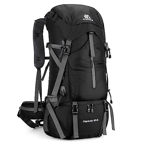 Lixada Wanderrucksack 70l Damen Men's Wasserabweisender Kletter-Camping-Rucksack Reise-Tagesrucksack wasserdichte Trockensäcke In Sports & Outdoors Mit Regenschutz von Lixada