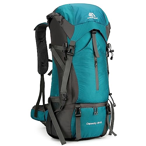 Lixada Wanderrucksack 70l Damen Men's Wasserabweisender Kletter-Camping-Rucksack Reise-Tagesrucksack wasserdichte Trockensäcke In Sports & Outdoors Mit Regenschutz von Lixada