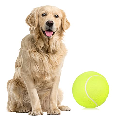 Lixada Hundebälle Tennisball Hund 9.5 Zoll Aufblasbarer Hundespielball Tennisball für Haustier Training von Lixada