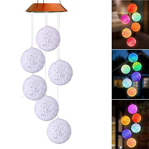 Lixada Solarbetriebene Außenwind Glocke Lichtspirale Spinner Licht Mobile Windspiel Glocke Kreative Solar LED-Licht Außen Hängende Dekoration Lampe Lixada Solarbetriebene Außenwind Glocke Lichtspirale Spinner Licht Mobile Windspiel Glocke Kreative Solar LED-Licht Außen Hängende Dekoration Lampe von Lixada