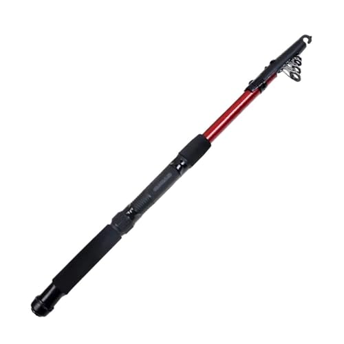 Angelrute Profi 1.5-2.7m Fishing Tackle Tools Outdoor Fiberglass Sea Rod Telescopic Fishing Rod Pole Angeln Rute(2.1m) von Lizhuzhuzs28